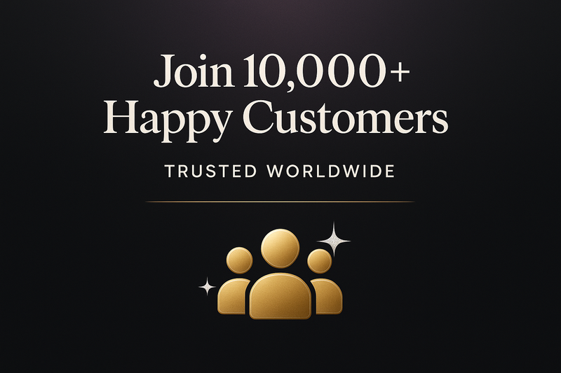 Social Proof - Black/Purple/Gold